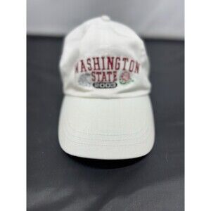 Vintage Washington State Cougars Rose Bowl 2003 Adjustable Hat Cap White Y2K